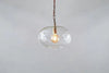 Otoro Recycled Glass Pendant - Clear - Small Round