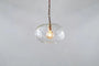 Otoro Recycled Glass Pendant - Clear - Small Round