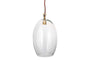 Otoro Recycled Glass Pendant - Clear - Large Oval