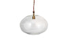 Otoro Recycled Glass Pendant - Clear - Large Round