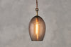 Otoro Recycled Glass Pendant - Smoke - Large Oval