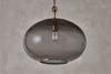 Otoro Recycled Glass Pendant - Smoke - Large Round