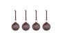 Patta Baubles - Burgundy - (Set of 4)