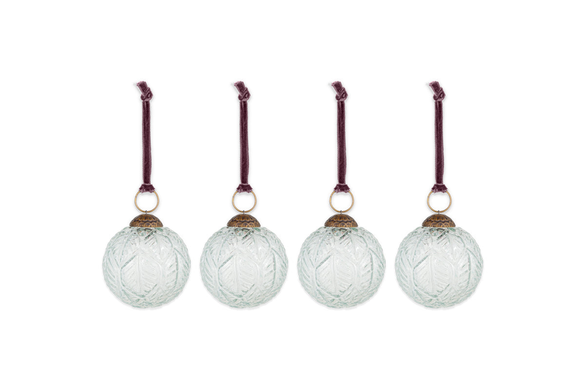 Patta Baubles - Clear - (Set of 4)