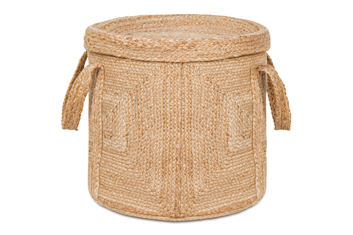 Pallu Braided Jute Laundry Basket