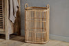 Rammi Rattan Tall Laundry Basket - Natural