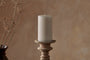 Rustic Soy Blend Pillar Candle - White - Large 18 x 10 cm