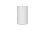 Rustic Soy Blend Pillar Candle - White - Large 18 x 10 cm
