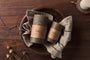 Rustic Soy Blend Pillar Candle - Olive Green - Large 18 x 10 cm