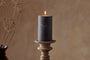 Rustic Soy Blend Pillar Candle - Charcoal - Large