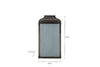 Riad Outdoor Lantern - Black And Frosted