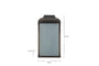 Riad Outdoor Lantern - Black And Frosted