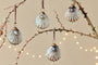 Sohni Shell Baubles - Gold & Cream - (Set of 4)