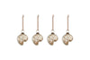 Sachin Shell Baubles - Rustic Gold - (Set of 4)