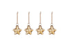 Sardi Star Baubles - Gold (Set of 4)