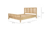 Saharsa Cane & Mango Wood Bed - Super King