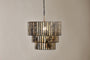 Shanaya Mottled Glass Chandelier - Antique Bronze