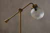 Sengol Recycled Glass Desk Lamp - Antique Brass