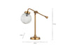 Sengol Recycled Glass Desk Lamp - Antique Brass