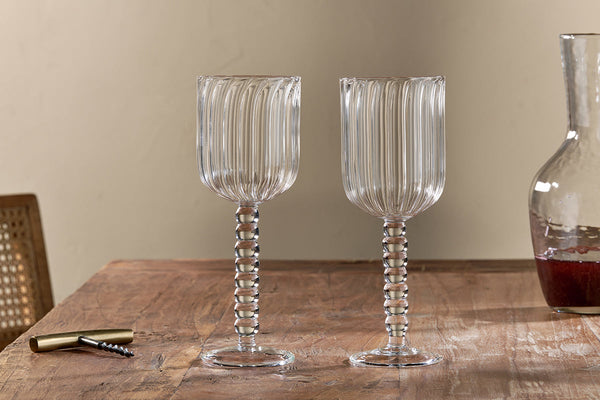 Santosa Wine Glass - Clear (Set of 2)