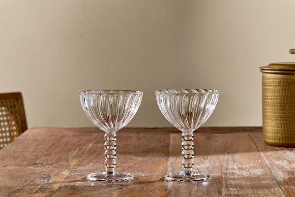 Santosa Champagne Glass - Clear (Set of 2)