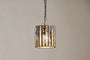 Shanaya Mottled Glass Pendant Light - Antique Bronze