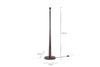 Sahar Mango Wood Floor Lamp - Dark Stain