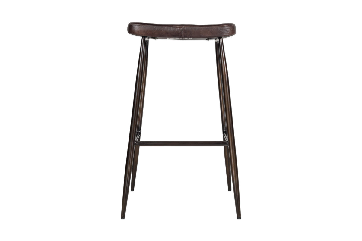 Samaira Leather Counter Stool