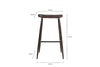 Samaira Leather Counter Stool