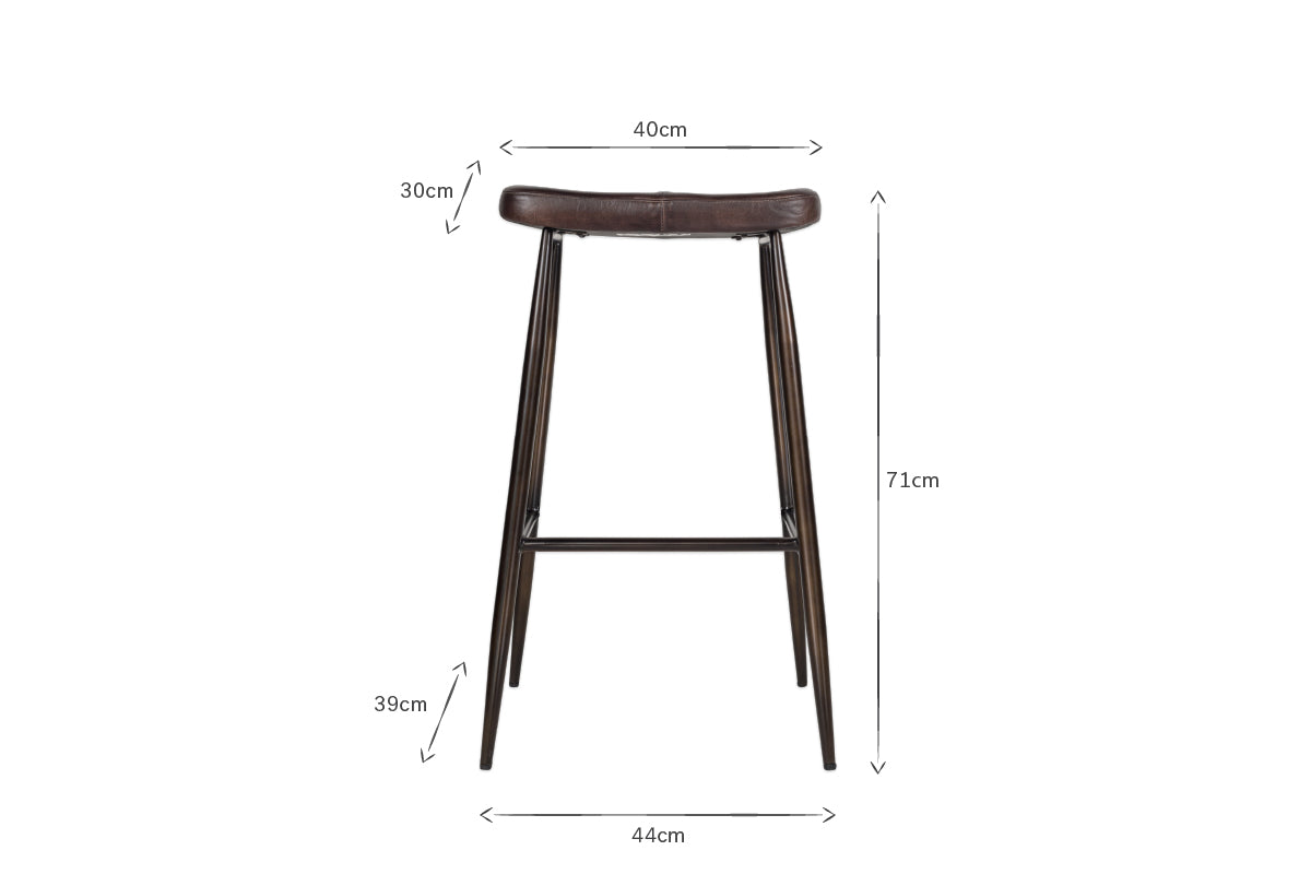 Samaira Leather Counter Stool