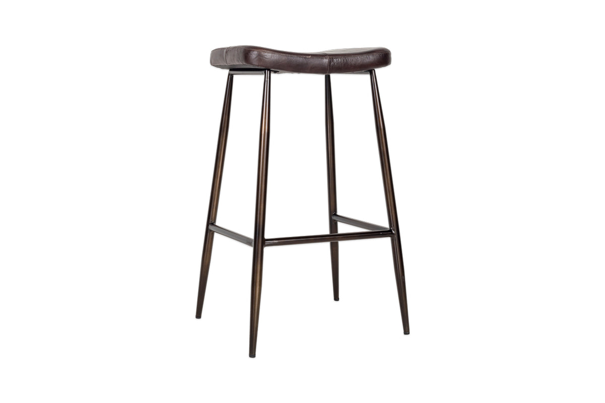 Samaira Leather Counter Stool