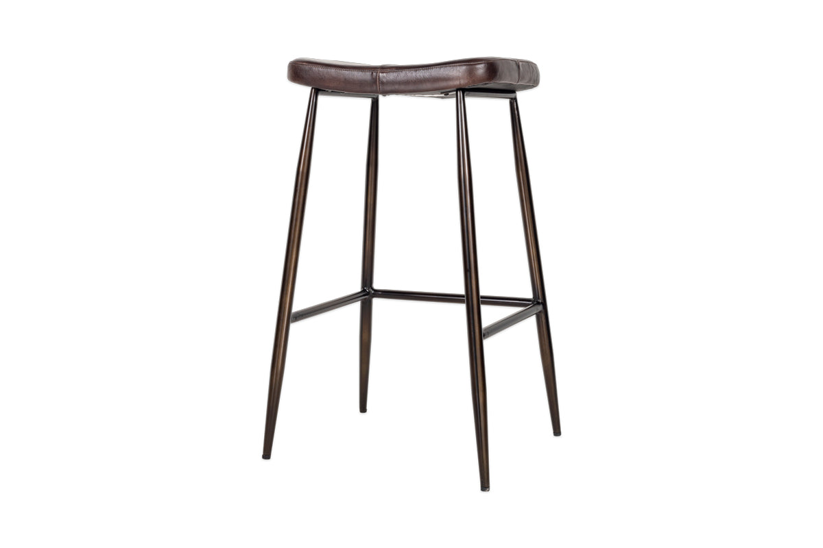 Samaira Leather Counter Stool