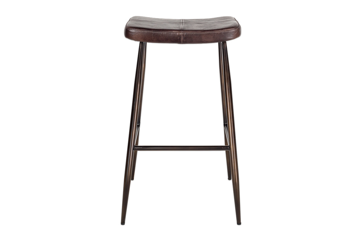 Samaira Leather Counter Stool