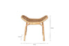 Taung Rattan Low Stool - Natural