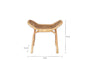 Taung Rattan Low Stool - Natural