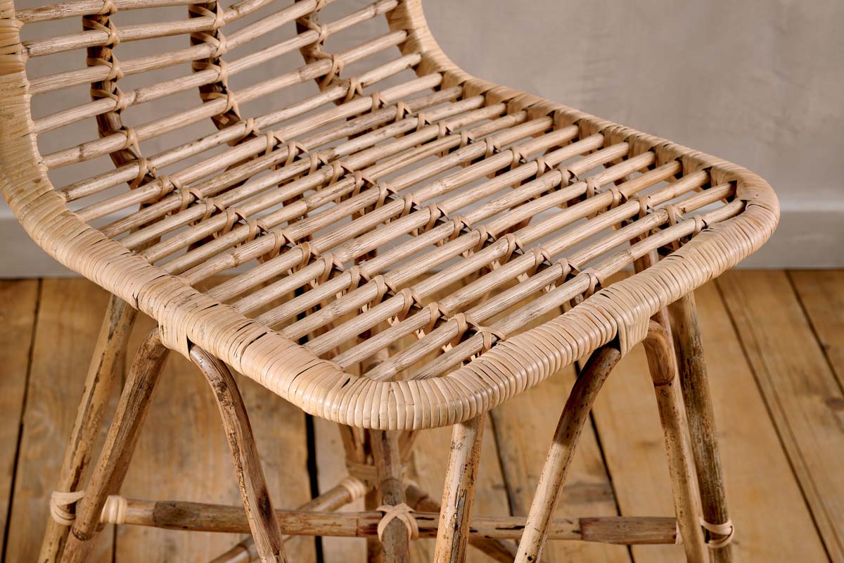 Taung Rattan Counter Chair - Natural