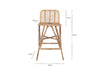 Taung Rattan Counter Chair - Natural