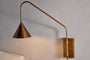 Thottam Swing Arm Wall Lamp - Antique Brass