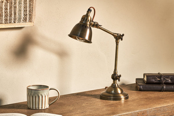 Tubu Antique Brass Desk Lamp