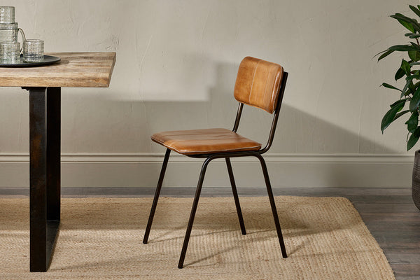 Ukari Dining Chair - Aged Tan