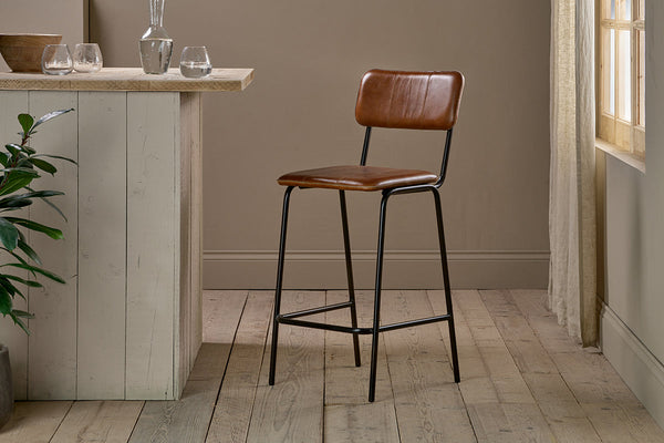 Ukari Counter Chair - Aged Tan