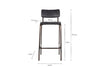 Ukari Counter Chair - Aged Black