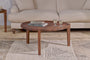 Umar Acacia Coffee Table - Dark Brown