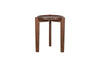 Umar Mango Wood Side Table - Dark Brown