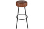 Veer Leather Counter Stool - Aged Tan