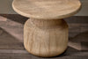 Vivan Grooved Wood Side Table