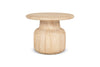 Vivan Grooved Wood Side Table