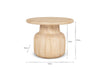 Vivan Grooved Wood Side Table