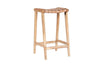 nkuku CHAIRS STOOLS & BENCHES Adembi Woven Leather Counter Stool