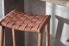 nkuku CHAIRS STOOLS & BENCHES Adembi Woven Leather Counter Stool